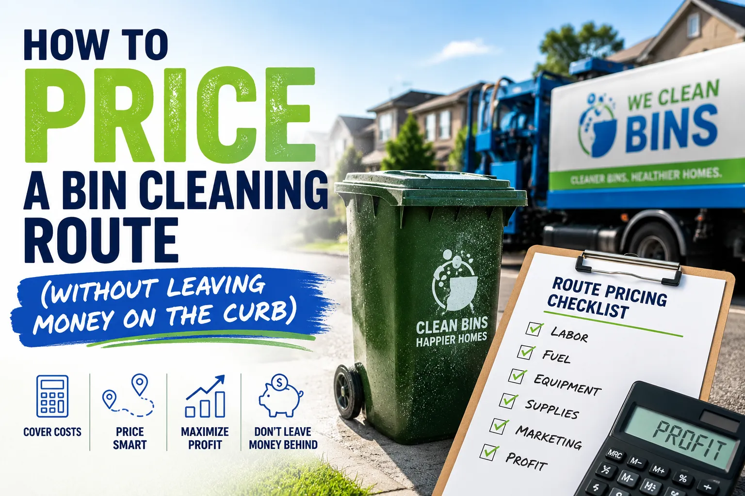 Pricing a bin cleaning route